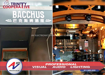 IVA, PROEL & BERHRINGER Installed in Baccus Bacchus Cafe & Restaurant Penang